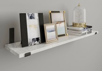 Полка Sky Loft Mark Цемент , 80х20.5x1.6 см, черный, серый