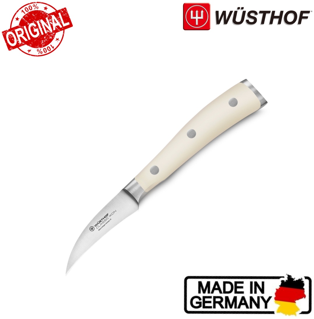 Нож для чистки WUSTHOF Classic Ikon Creme Peeling, лезвие: углеродистая сталь 1 шт