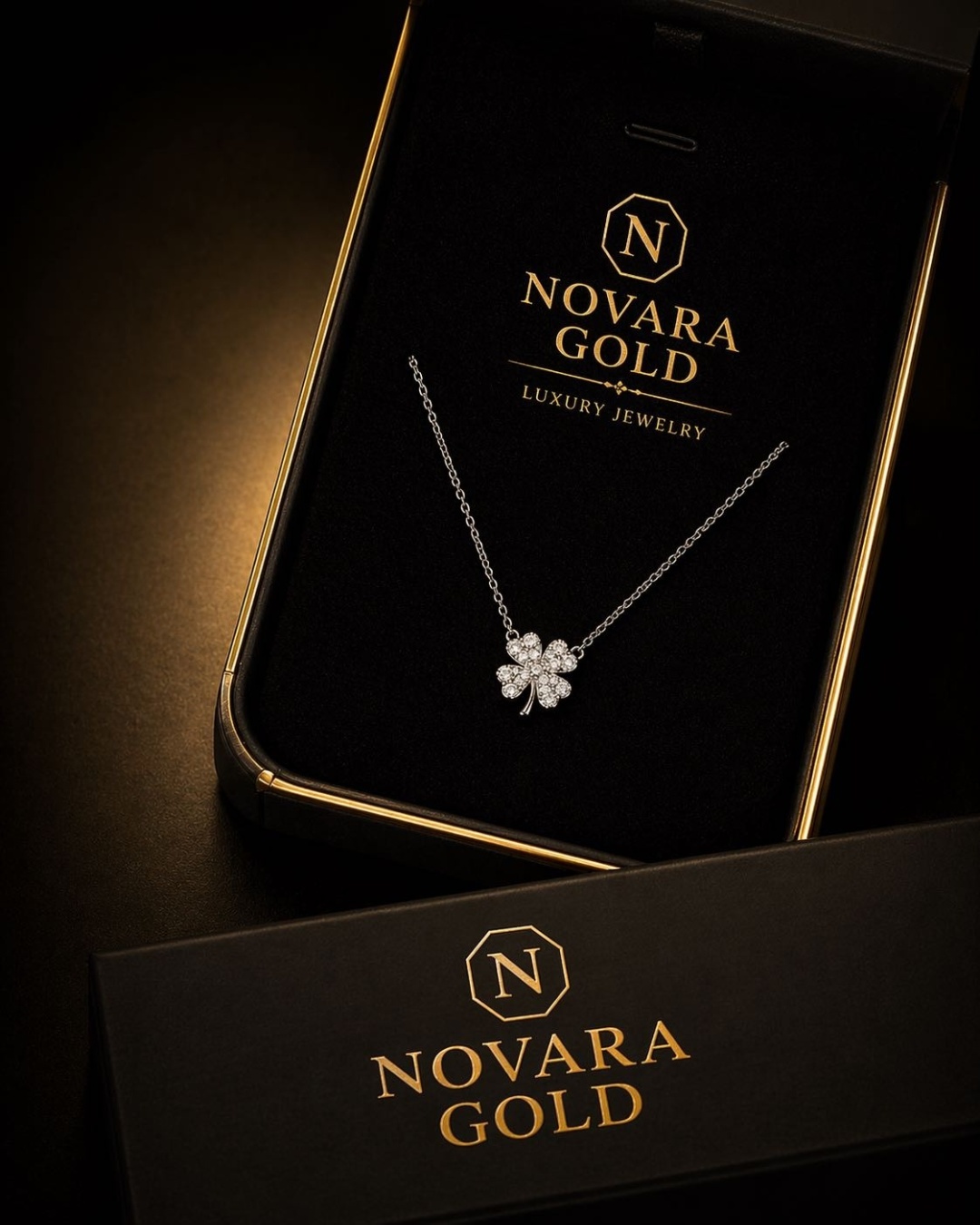 Колье Novara Gold Novara 112 длина 45 см вес 2.3 г серебро, фианит