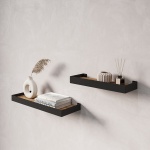 Полка 89390784, 40х15x3.5 см, черный