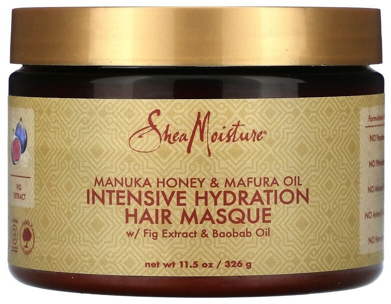 SheaMoisture маска Маска для интенсивного увлажнения волос, мед манука и масло мафуры, 326 г 326 мл