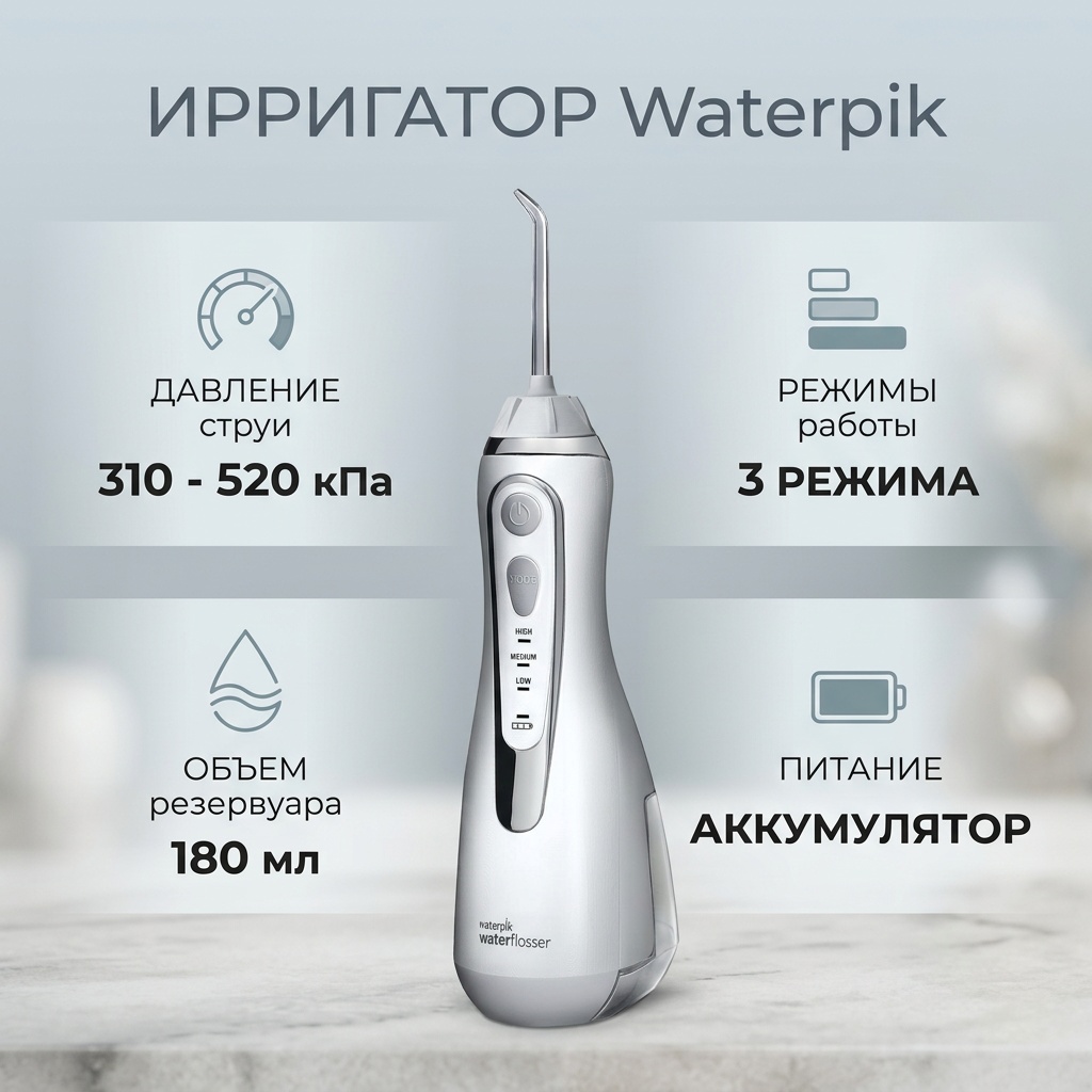 WaterPik WP-560 EU серебристый