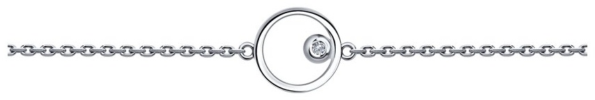 SOKOLOV BRA-SO-585-4290587-17 длина 17 см, вес 0.941 г золото, плетение фантазийное