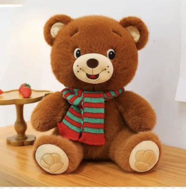 Мягкая игрушка 121JOY Мишка с шарфом, 37 см