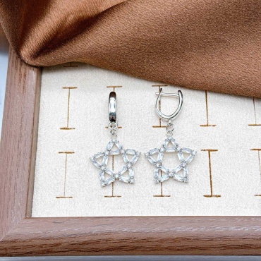 Серьги Xuping Jewelry титан, нержавеющая сталь, без вставок