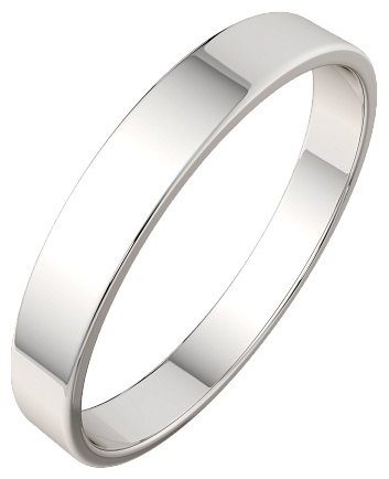 Обручальное кольцо Lucente Silver ZO-0103019_155 размер 15.5 вес 1.31 г серебро, без вставок