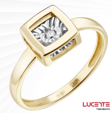 Lucente Бриллианты Якутии 01-K0008-06-001-02-01_185 размер 18.5 вес 1.3 г золото, бриллиант
