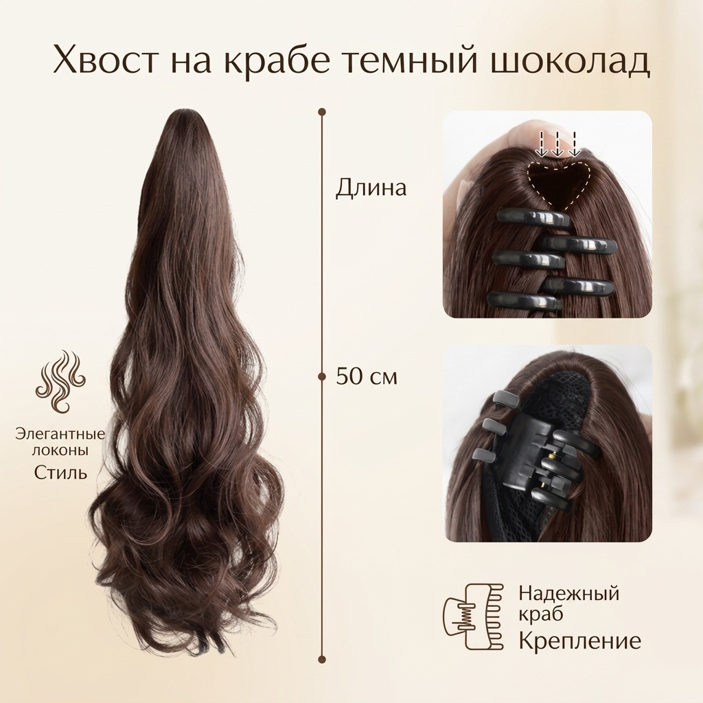 Хвост на крабе темный шоколад женский