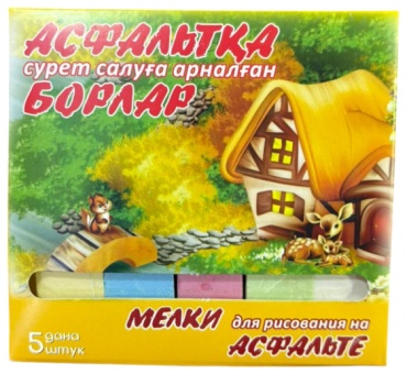 Toys мел сухой сечение квадратное 5 шт