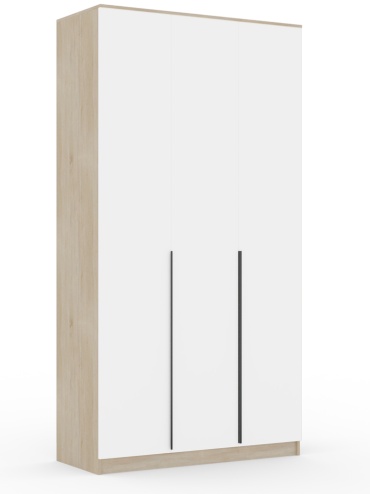 Распашной шкаф TURAN HOME Monblan HM, 120x220х51 см, белый, коричневый