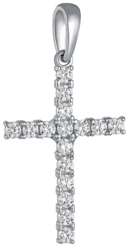 Крестик Lucente Silver PEN-LU-925-34741607 вес 3.21 г серебро, фианит