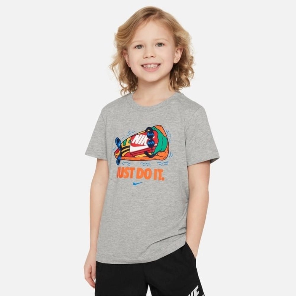 Футболка Nike Boxy Art Tee Kids серый