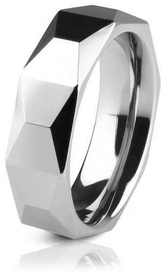 Кольцо CREO jewelry KF-183/14 размер 15 вольфрам, без вставок, серебристый