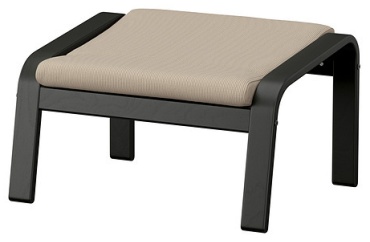 Пуф IKEA IKEA, 68x54x39 см, черный
