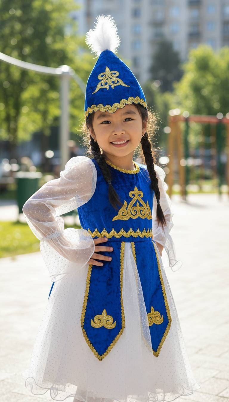 Национальный костюм синий