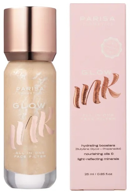 Parisa Cosmetics GLOW INK ALL IN ONE FACE FILTER ТОНАЛЬНАЯ ОСНОВА-ФИЛЬТР ДЛЯ ЛИЦА С ЭФФЕКТОМ СИЯНИЯ PGF 101, тональный крем 201 25 г