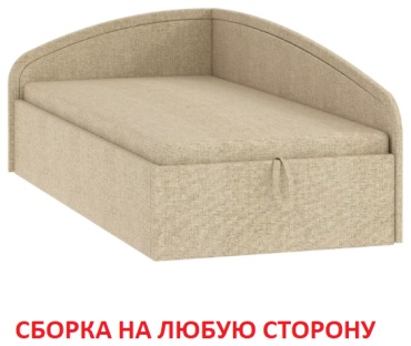 Кровать Мебель России Адель Н00109677 односпальная, 90x200 см (с матрасом, подъёмный механизм) светло-коричневый
