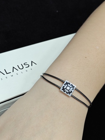 Balausa Jewelry В371(1-2) длина 18 см, вес 3 г серебро, плетение отсутствует