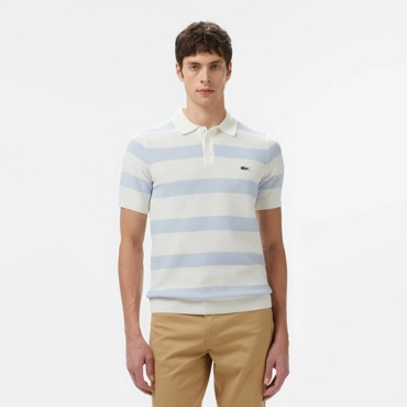Поло LACOSTE голубой