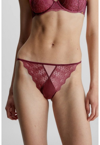 Тонг Calvin Klein бордовый