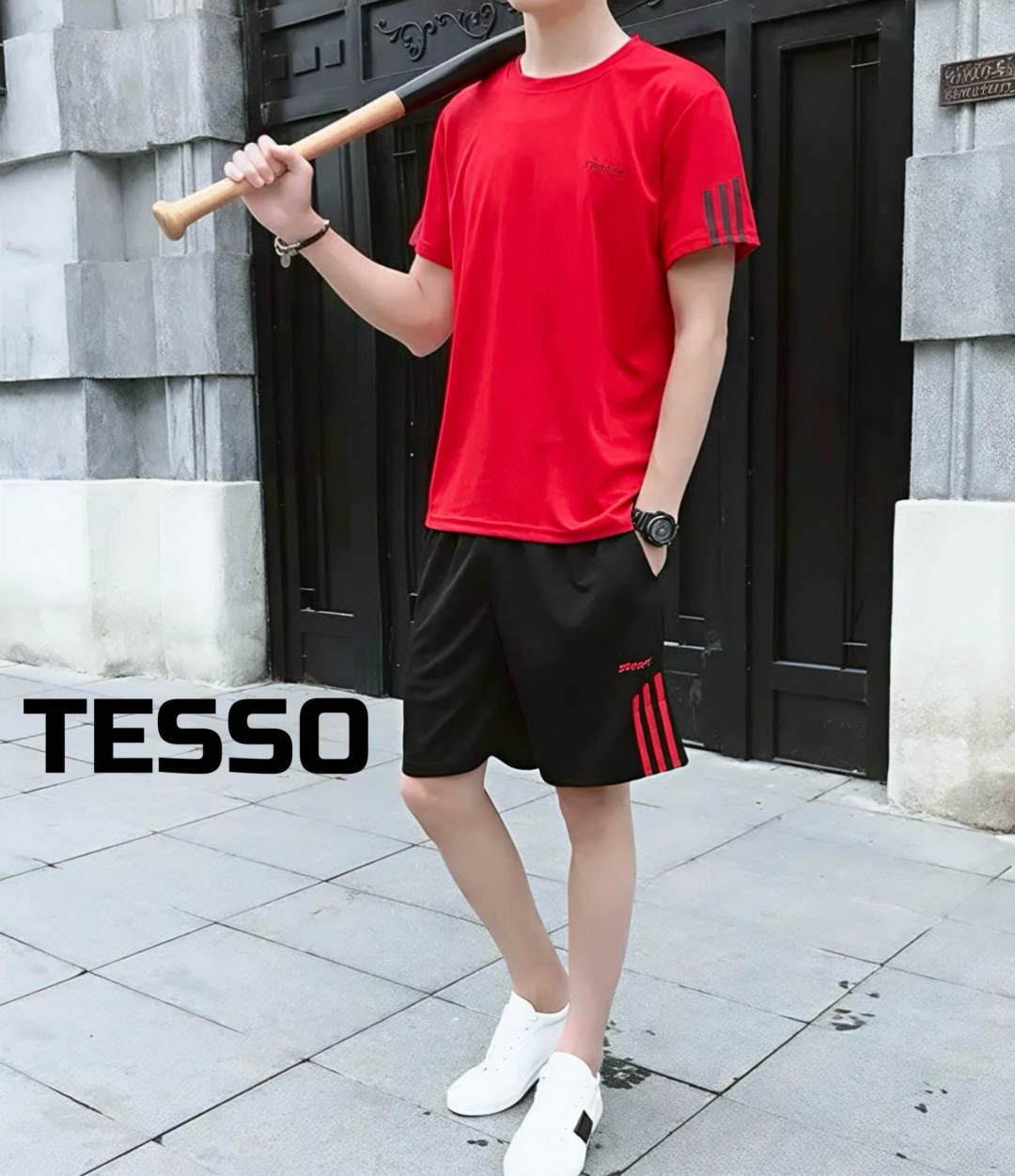 Спортивный костюм TESSO красный