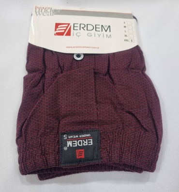 Боксеры, шорты Erdem черный, бордовый
