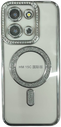 Чехол для Xiaomi Redmi 15C серебристый