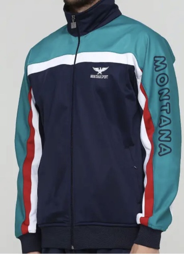 Спортивный костюм Montana Sport белый, бирюзовый