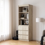 Стеллаж напольный GreenMebel Nord S-01, 60.4x35x179.6 см, бежевый