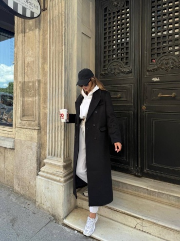 Пальто Hot Fashion черный