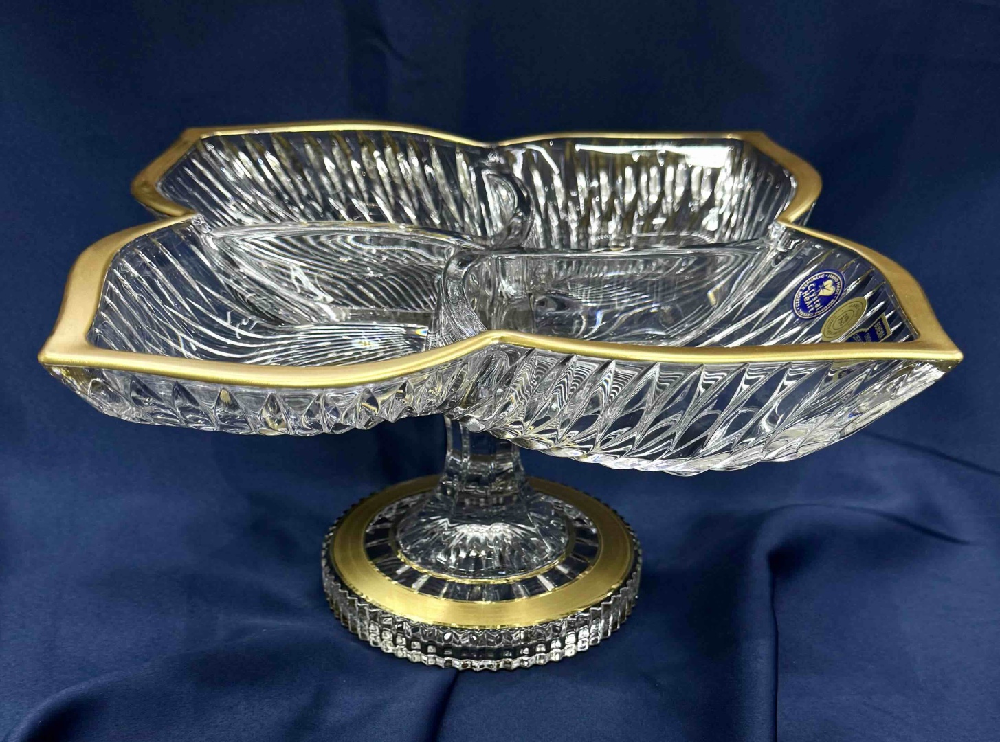 Crystal Art менажница Gold Classic 98001/22222/350 квадратная 1 шт