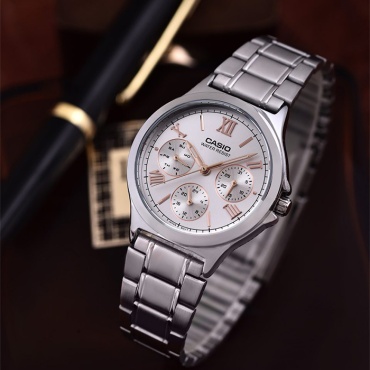 Кварцевые CASIO LTP-V300D-7A2UDF нержавеющая сталь