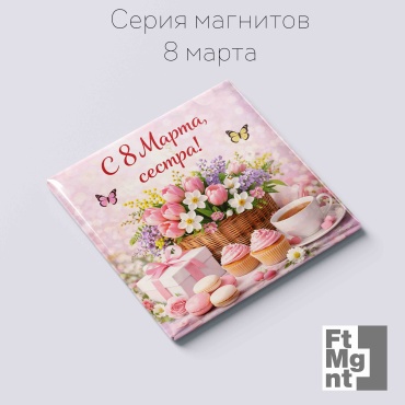 FtMgnt магнит-сувенир 8 марта 13 1 шт
