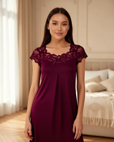 Ночная сорочка Nebula Lingerie бордовый
