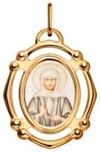Икона Атолл 3277э вес 1.29 г золото, эмаль