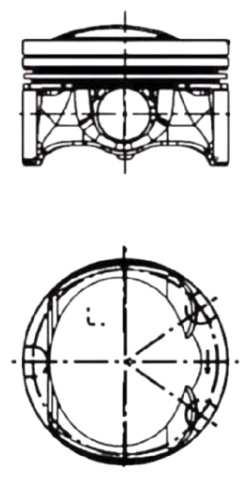 KOLBENSCHMIDT поршень 40251600
