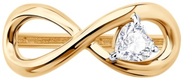 Diamant RIN-DI-585-836917-17 размер 17 вес 1.85 г золото, фианит