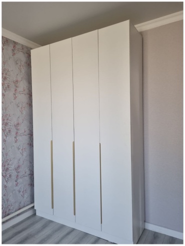Распашной шкаф NUR MEBEL NUR goool, 180x250х50 см, белый