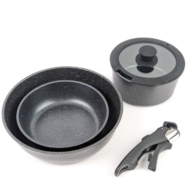 Набор сковородок Brim Brim "Black Premium Granite" 000105 5 в 1
