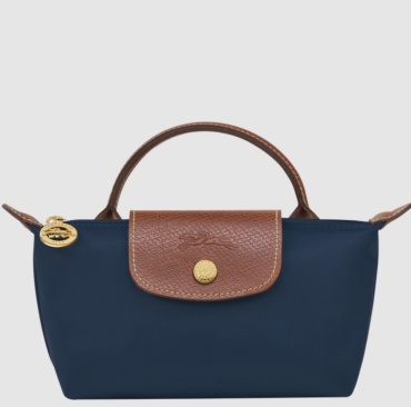 Мини-сумка Longchamp нейлон синий