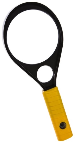 Лупа ручная STAYER 40530-90, увеличение x2, 6, черный, оранжевый