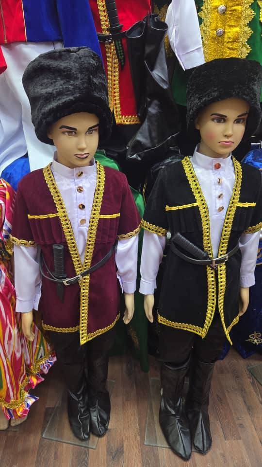 Карнавальный костюм Грузин черный, бордовый