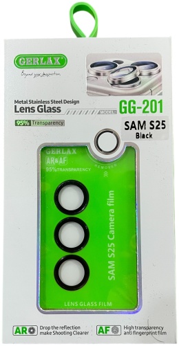 Стекло GERLAX для Samsung Galaxy S25 черный