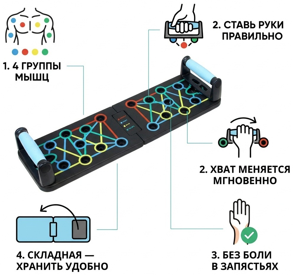 Упоры SHYN SPORT Push Up R5 складные