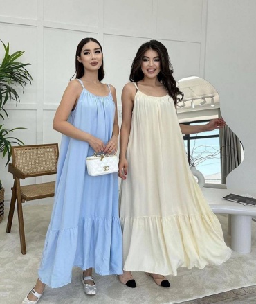 Сарафан голубой
