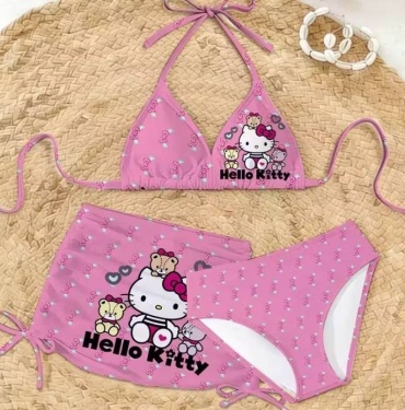 Раздельный купальник Hello Kitty розовый
