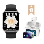 Смарт-часы Nepro100device Watch Mini черный &#43; Sound Buds Pro белый 45 мм черный-черный