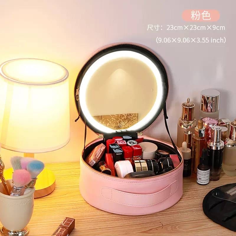 Косметичка искусственная кожа розовый 29X28 см