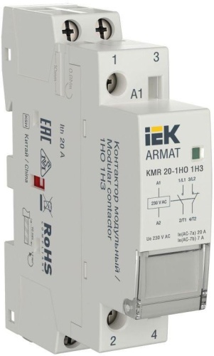 IEK модульный контактор 20A, AR-KMR10-020-11-230