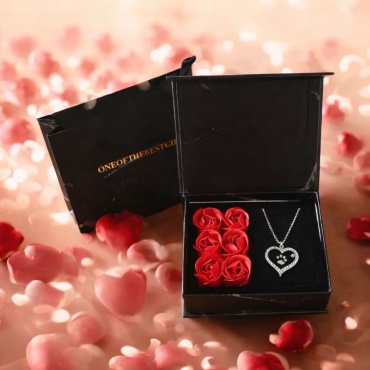 GiftoMania4U Подарочный бокс: подвеска Always & forever с розами женский набор
